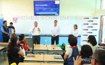 Alumnos vuelven a aulas libres de virus Alumnos vuelven a aulas libres de virus