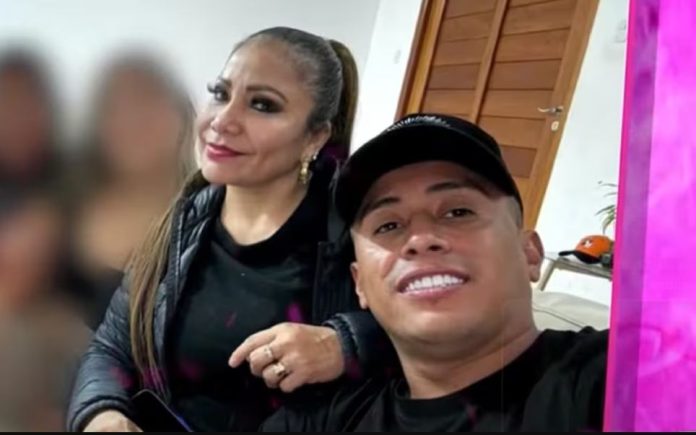 Cantante peruana Marisol Ramírez, conocida como La Faraona de la cumbia, junto al futbolista Christian Cueva.