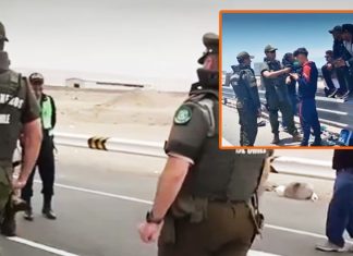 Carabineros matan peruano en frontera Carabineros matan peruano en frontera