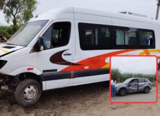 Choque vehicular deja 10 heridos en Trujillo