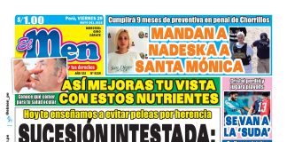 Portada Diario El Men (29/5/2026) Portada Diario El Men (29/5/2026)