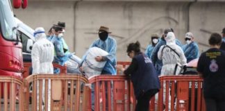 Desembarco contagiados por un brote de hantavirus, comenzó ayer