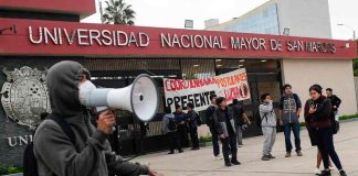 Estudiantes y docentes de la UNMSM, en el marco del 475 aniversario desde su creación, tomaron la Ciudad Universitaria