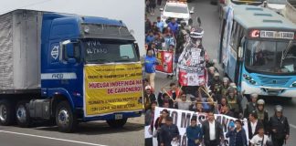 Gremios de transporte paran