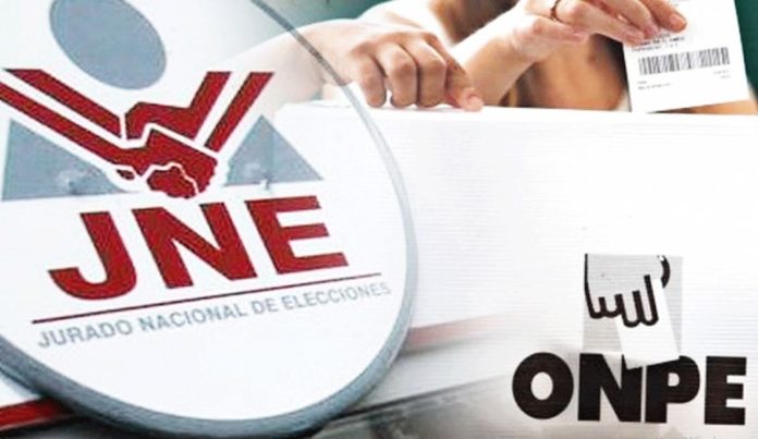 Jurado Nacional de Elecciones (JNE) y Oficina Nacional de Procesos Electorales (ONPE)