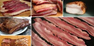 Principales tipos de tocino y Bacon