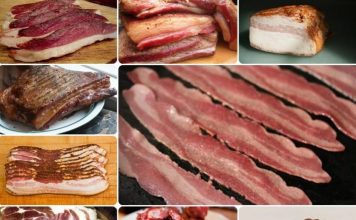 Principales tipos de tocino y Bacon