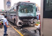Triple choque del Metropolitano deja 40 heridos