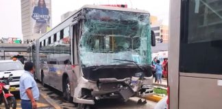 Triple choque del Metropolitano deja 40 heridos