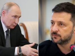 Vladimir Putin y Volodímir Zelenski