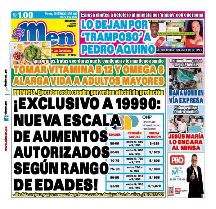 Portada Diario El Men (6/5/2026)