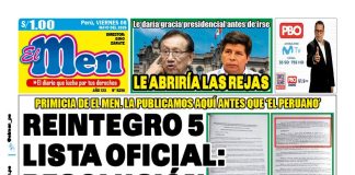 Portada Diario El Men (8/5/2026)