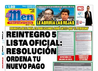 Portada Diario El Men (8/5/2026)