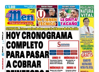 Portada Diario El Men (11/5/2026)