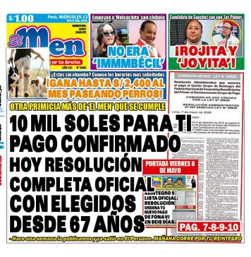 Portada Diario El Men (13/5/2026)