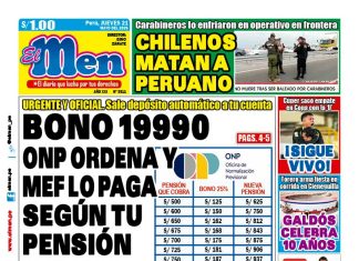 Portada Diario El Men (21/5/2026) Portada Diario El Men (21/5/2026)
