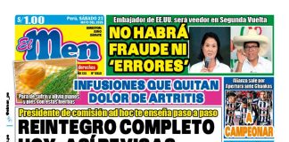 Portada Diario El Men (23/5/2026)