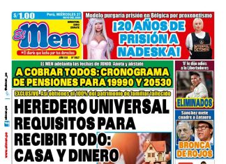 Portada Diario El Men (27/5/2026) Portada Diario El Men (27/5/2026)