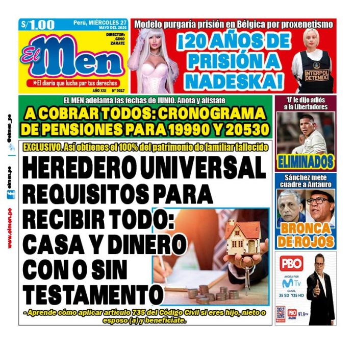 Portada Diario El Men (27/5/2026)