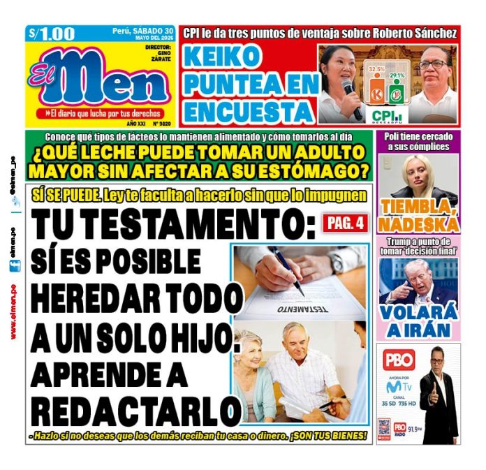 Portada Diario El Men (30/5/2026)