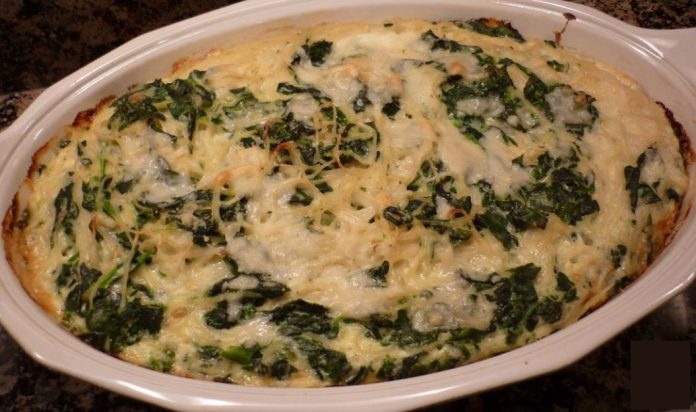 soufflé de acelga y pollo