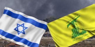 Hezbolá saca cara por ataques Banderas de Israel y Hezbolá