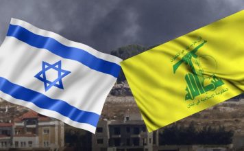 Hezbolá saca cara por ataques Banderas de Israel y Hezbolá
