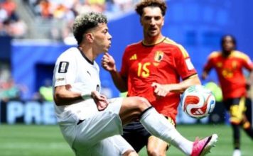 Bélgica y Egipto se repartieron puntos