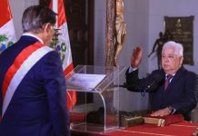 Jura cabeza del Mincetur Berthin Enrique Gómez Vela juró este martes 9 de junio como nuevo titular del Ministerio de Comercio Exterior y Turismo
