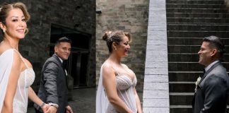 Christian Domínguez y Karla Tarazona oficializaron su relación con una boda civil