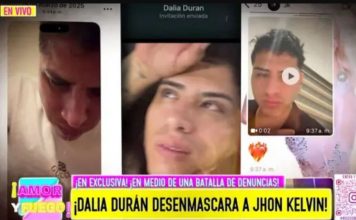Dalia muestra video de John Kelvin borracho