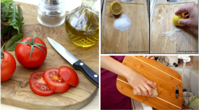 Desinfecta tu tabla de picar