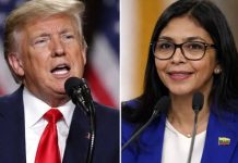 Donald Trump y Delcy Rodríguez