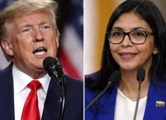 Donald Trump y Delcy Rodríguez