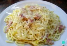 Espaguetis a la carbonara