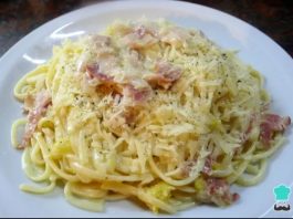 Espaguetis a la carbonara Espaguetis a la carbonara