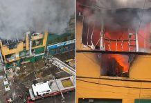 Fuego devora 80 negocios en galería de Gamarra Fuego devora 80 negocios en galería de Gamarra