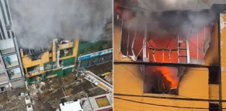 Fuego devora 80 negocios en galería de Gamarra