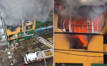 Fuego devora 80 negocios en galería de Gamarra