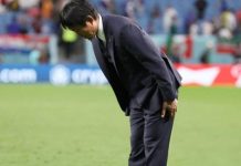 DT de Japón se retiró con honor del estadio Hajime Moriyasu, seleccionador de Japón