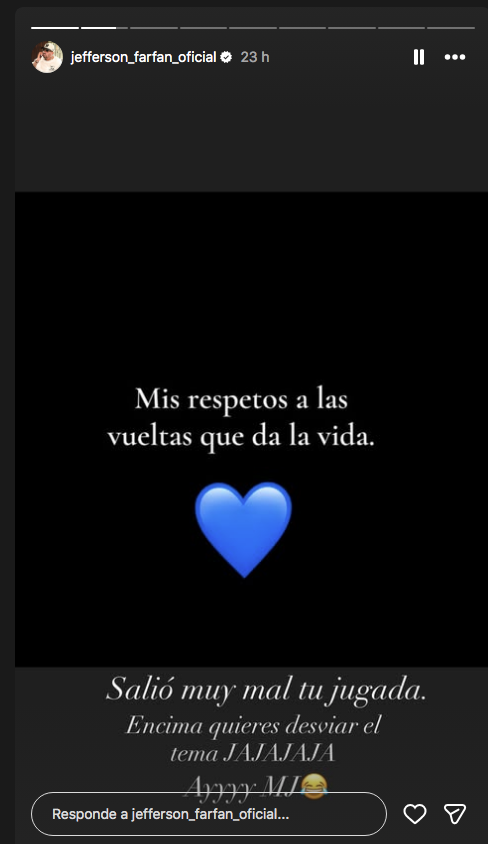 Jefferson Farfán mensaje en Instagram