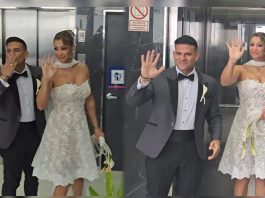 Karla se luce en su matri con Christian Domínguez Karla Tarazona se luce en su matri con Christian Domínguez