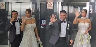 Karla Tarazona se luce en su matri con Christian Domínguez
