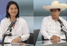 Keiko saca más de 18 mil votos a Sánchez Keiko Fujimori y Roberto Sánchez