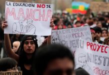 Marcha contra Kast deja 35 detenidos