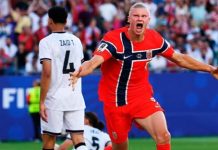 Noruega de Haaland goleó por 4-1 a Irak
