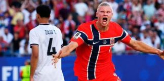 Noruega de Haaland goleó por 4-1 a Irak