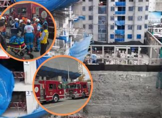 Obrero muere tras el derrumbe de edificio Obrero muere tras el derrumbe de edificio