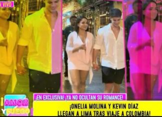 Onelia Molina se luce chapando con Kevin Díaz Onelia Molina y Kevin Díaz