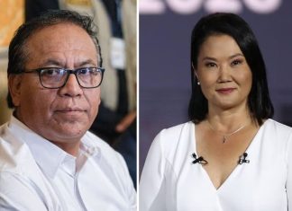Roberto Sánchez y Keiko Fujimori
